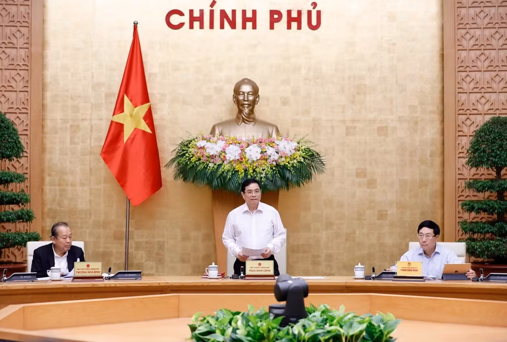 Premier Pham Minh Chinh preside reunión sobre el trabajo del Gobierno ảnh 1 Premier Pham Minh Chinh preside reunión sobre el trabajo del Gobierno ảnh 1