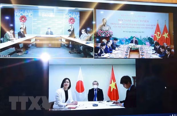 Informan resultados del congreso partidista de Vietnam a Partido Comunista de Japón ảnh 2