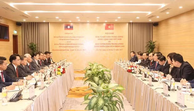 Robustecen cooperación entre Comisiones de Partidos de Vietnam y Laos ảnh 1
