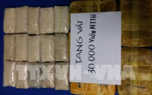 Vietnam decomisa 30 mil cápsulas de drogas sintéticas ảnh 1