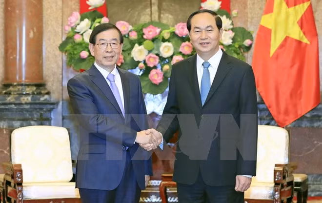 Presidente Dai Quang: Vietnam atesora asociación estratégica con Sudcorea ảnh 1