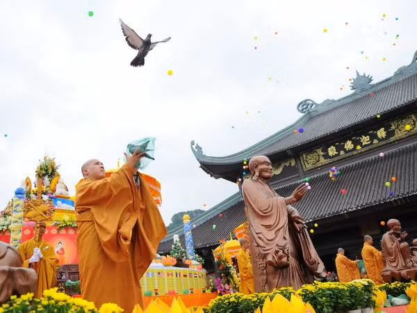 Ninh Binh conmemora el Día de Vesak 2017 ảnh 1 Ninh Binh conmemora el Día de Vesak 2017 ảnh 1