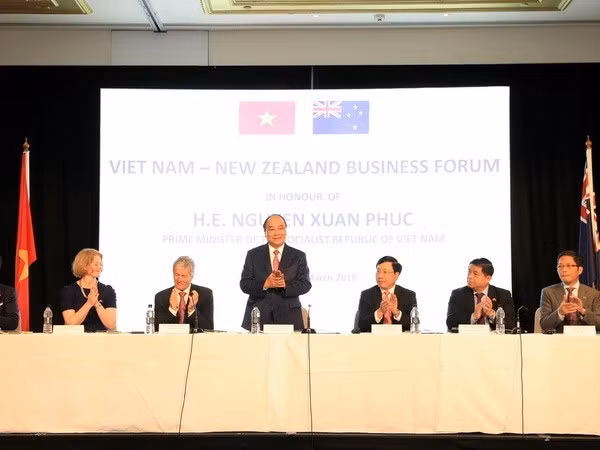 Premier vietnamita interviene en Foro Empresarial con Nueva Zelanda ảnh 1