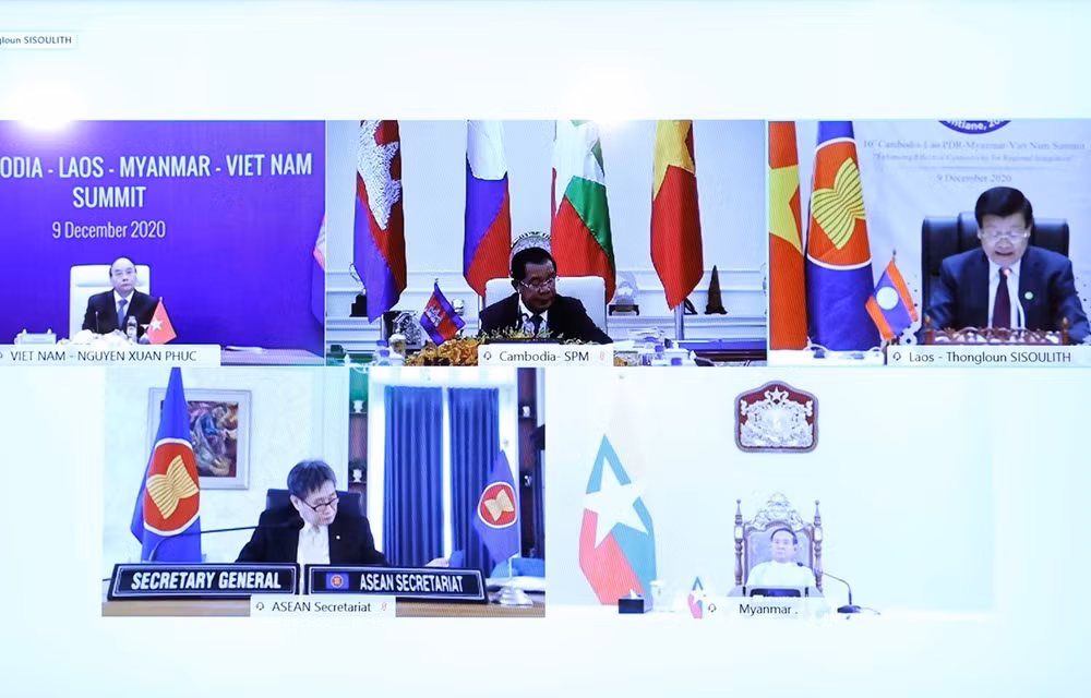 Sesiona décima Cumbre de cooperación Camboya-Laos-Myanmar-Vietnam ảnh 1