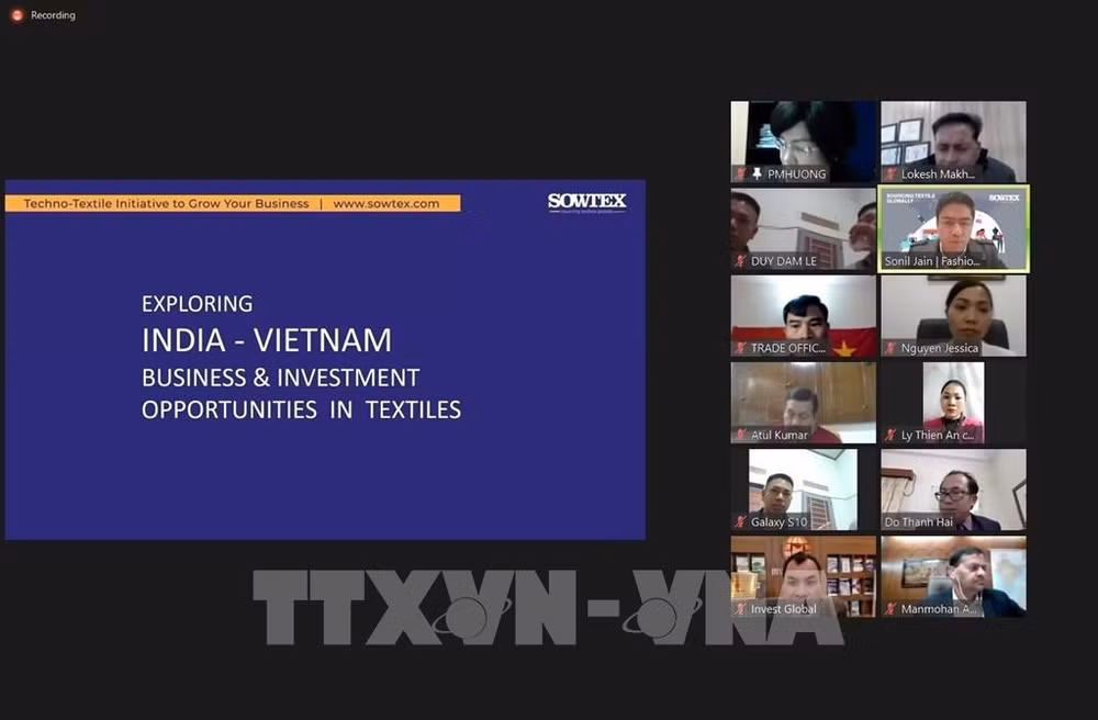 Vietnam y la India buscan promover la industria textil ảnh 1