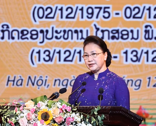 Conmemoran en Vietnam el Día Nacional de Laos y el centenario del extinto presidente Phomvihane ảnh 1