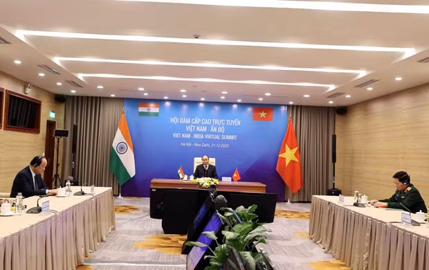 Presentan Vietnam y la India visión conjunta sobre la paz, la prosperidad y el pueblo ảnh 1