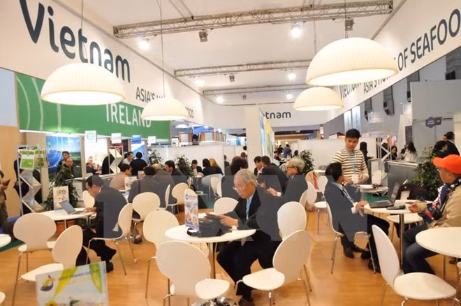 Vietnam presenta su oferta de productos del mar en feria global en Bruselas ảnh 1