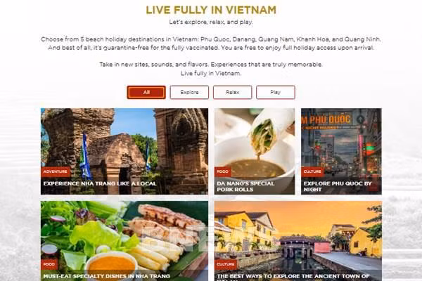 Lanzan página especial para promover turismo vietnamita en el extranjero ảnh 1 Lanzan página especial para promover turismo vietnamita en el extranjero ảnh 1