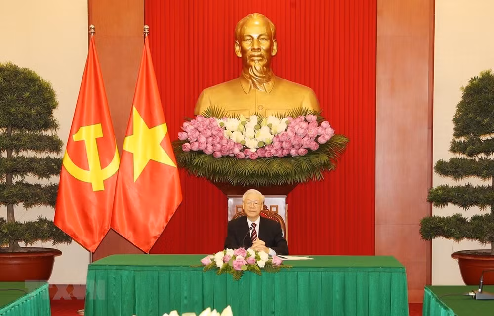Secretario general del PCV dialoga por teléfono con presidente surcoreano ảnh 1