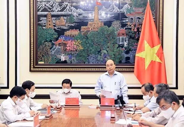 Presidente de Vietnam preside sesión de trabajo sobre construcción del estado de derecho ảnh 1