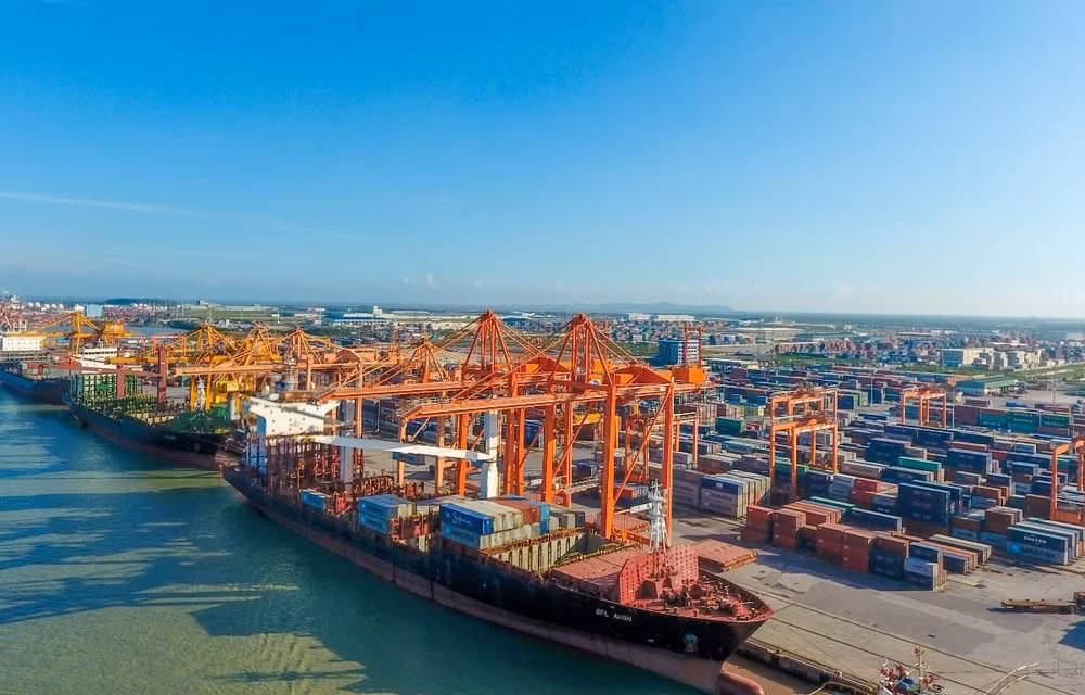 Aumenta volumen de mercancías despachadas por puertos marítimos de Vietnam&nbsp; ảnh 1