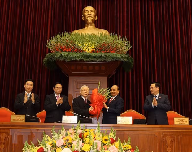 Nguyen Phu Trong reelegido como secretario general del Partido Comunista de Vietnam ảnh 1