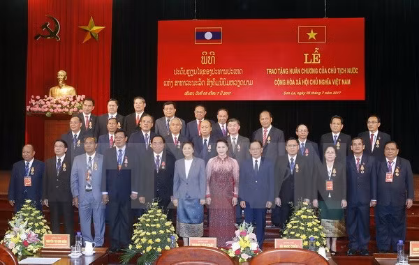 Vietnam concede altas distinciones del Estado a amigos laosianos ảnh 1