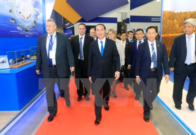 Presidente de Vietnam concluye visita a Rusia ảnh 1 Presidente de Vietnam concluye visita a Rusia ảnh 1