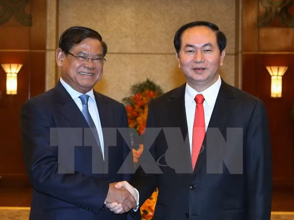 Presidente vietnamita recibe a vicepremier camboyano ảnh 1