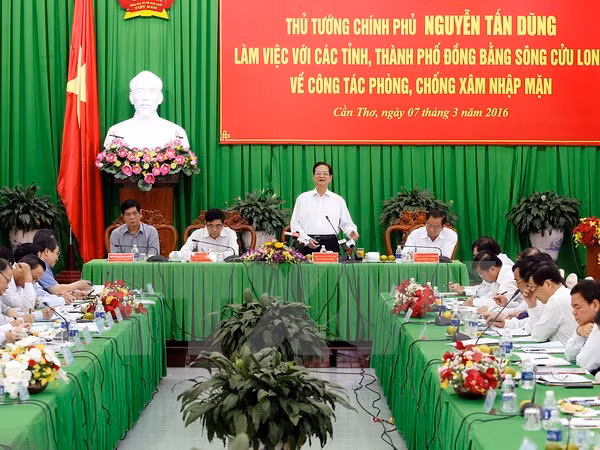 Exige premier asegurar agua para producción y vida de población en delta de Mekong ảnh 1