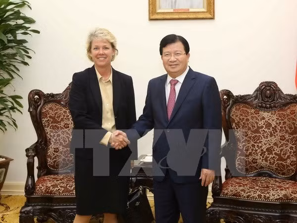 Vicepremier de Vietnam recibe a representante de Siemens ảnh 1