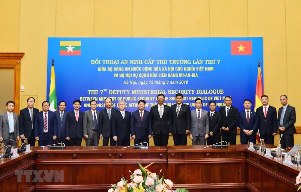 Fuerzas policiacas Vietnam y Myanmar robustecen colaboración ảnh 1