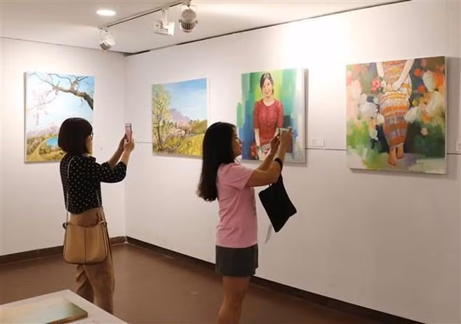 Participan artistas internacionales en programa de intercambio en Vietnam ảnh 1