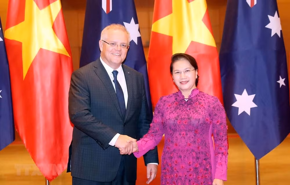 Presidenta de Asamblea Nacional de Vietnam se reúne con premier australiano ảnh 1