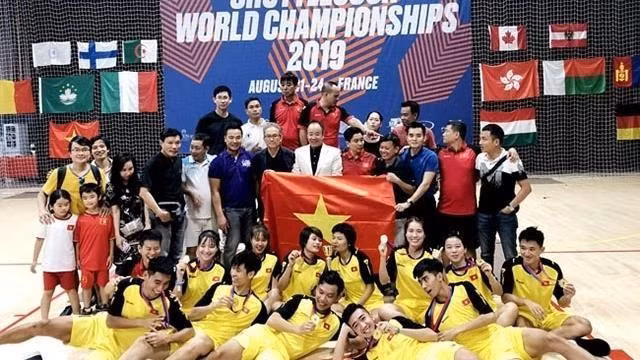Triunfa equipo vietnamita en el Campeonato Mundial de Jianzi 2019 ảnh 1
