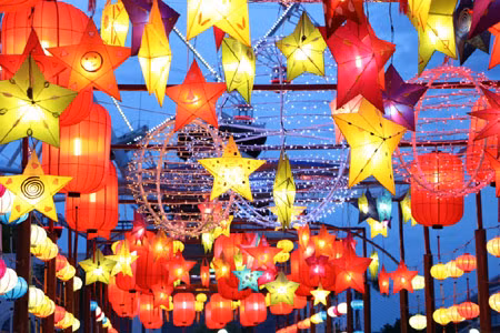Vía de farolillos más larga de Vietnam saluda fiesta otoñal ảnh 2