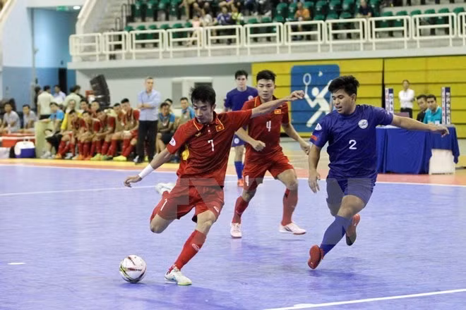 Vietnam golea a Filipinas en torneo sudesteasiático de fútbol sala ảnh 1 Vietnam golea a Filipinas en torneo sudesteasiático de fútbol sala ảnh 1