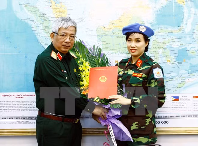 Vietnam envía primera oficial femenina a misiones de paz de ONU ảnh 1 Vietnam envía primera oficial femenina a misiones de paz de ONU ảnh 1