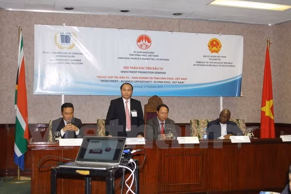 Efectúan en Sudáfrica seminario sobre oportunidades de inversión en Vietnam ảnh 1 Efectúan en Sudáfrica seminario sobre oportunidades de inversión en Vietnam ảnh 1