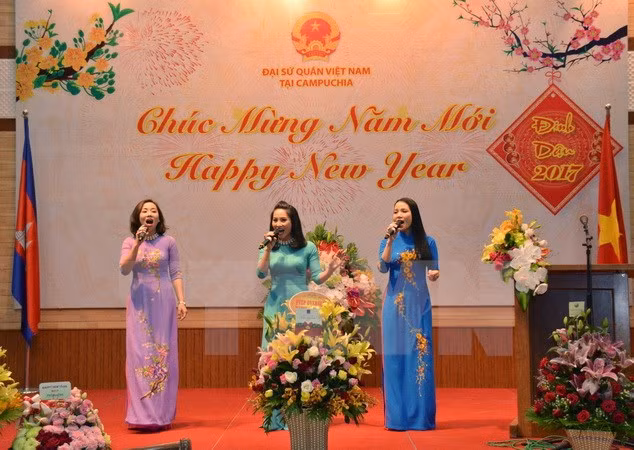 Festejan vietnamitas en Camboya el Año Nuevo Lunar ảnh 1 Festejan vietnamitas en Camboya el Año Nuevo Lunar ảnh 1