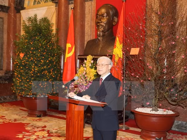 Partidos y amigos de otros países felicitan al reelecto líder partidista de Vietnam ảnh 1
