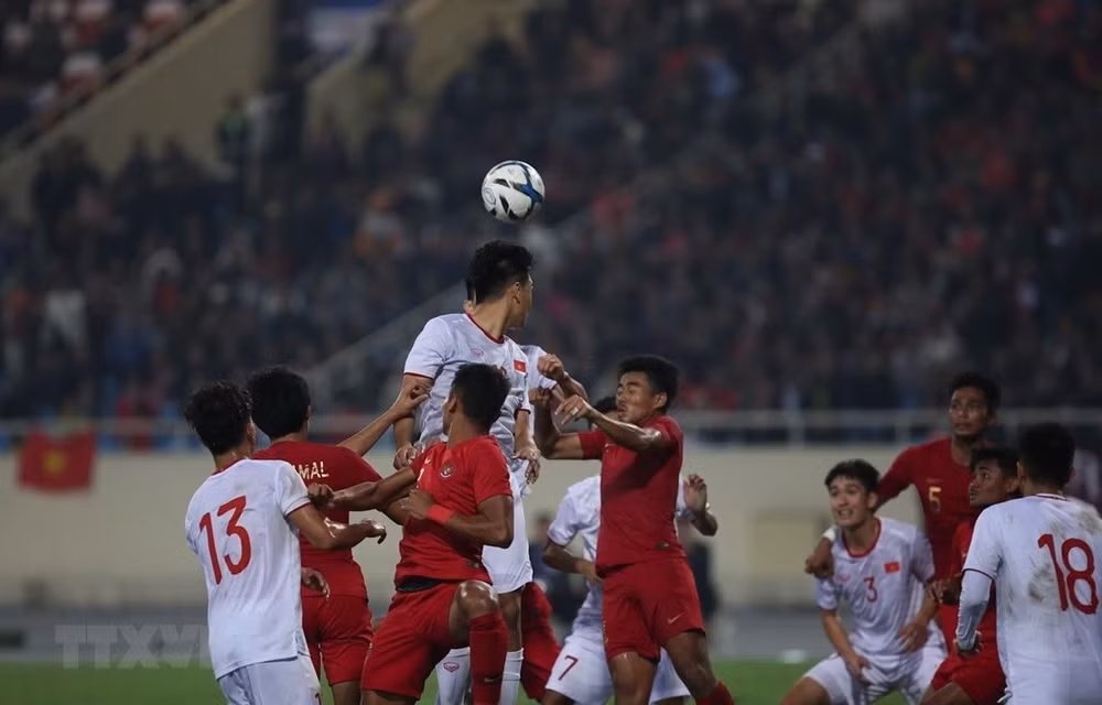 Vietnam derrota 1-0 a Indonesia en campeonato de fútbol sub-23 de Asia ảnh 1