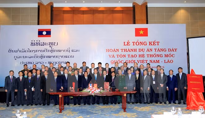 Proyecto de densificación de hitos fronterizos: muestra de amistad Vietnam- Laos ảnh 1