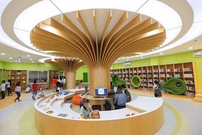 Inauguran primer complejo de biblioteca infantil en Vietnam ảnh 1 Inauguran primer complejo de biblioteca infantil en Vietnam ảnh 1