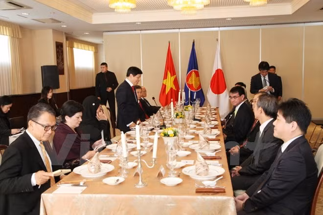 Canciller japonés y embajadores de ASEAN en Tokio destacan significado del APEC ảnh 1