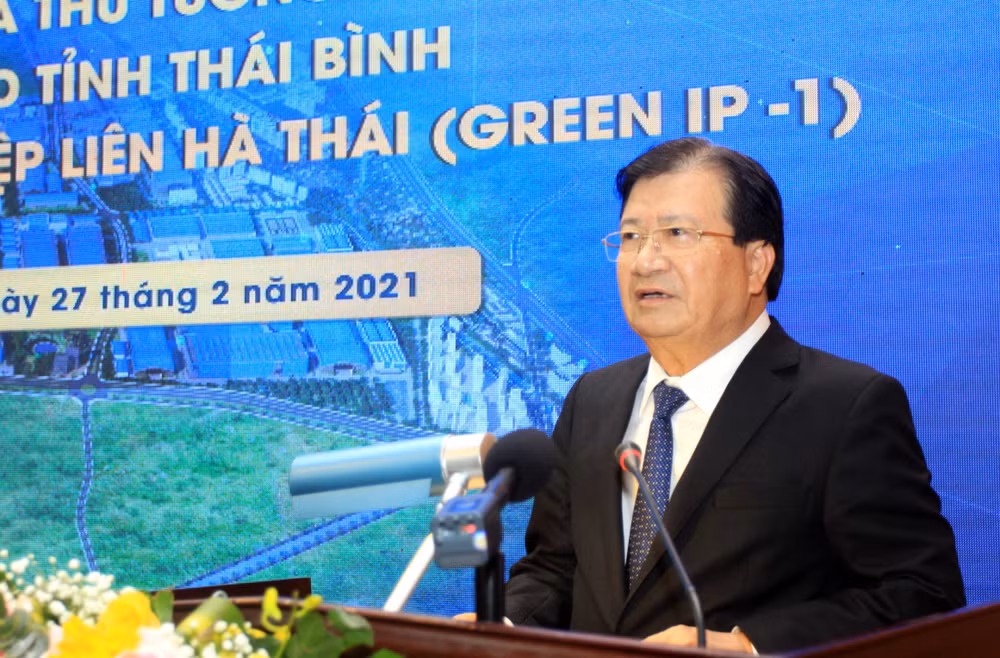 Vicepremier pide crear condiciones para atraer proyectos en zona industrial en Thai Binh ảnh 1 Vicepremier pide crear condiciones para atraer proyectos en zona industrial en Thai Binh ảnh 1