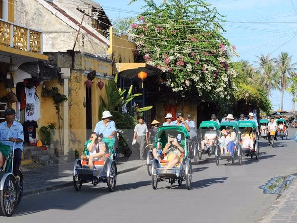 Turistas extranjeros aprenden ser agricultores en Hoi An ảnh 1