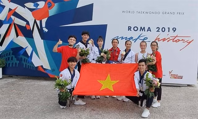Obtienen taekwondokas vietnamitas medallas en Grand Prix de Roma ảnh 1 Obtienen taekwondokas vietnamitas medallas en Grand Prix de Roma ảnh 1