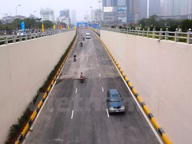 Abren al tráfico túneles más modernos de Hanoi ảnh 2 Abren al tráfico túneles más modernos de Hanoi ảnh 2