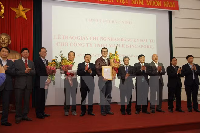 Bac Ninh otorga licencia de inversión para empresa singapurense ảnh 1