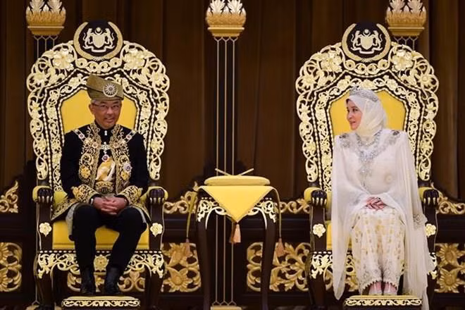 Coronan al sultán de Pahang como nuevo rey de Malasia ảnh 1
