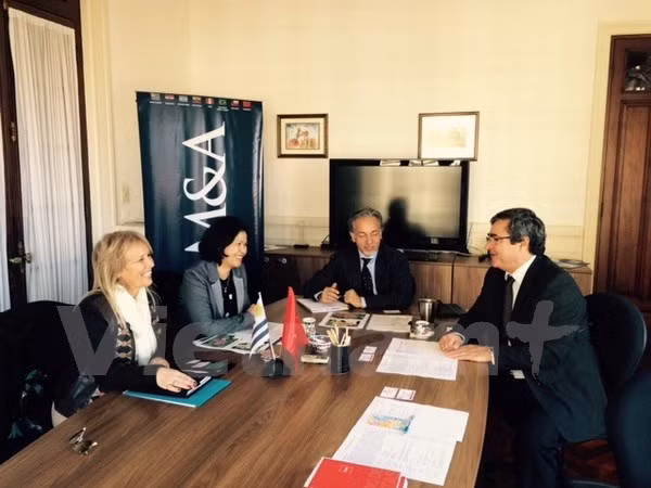  Vietnam promueve relaciones de colaboración con Uruguay ảnh 1