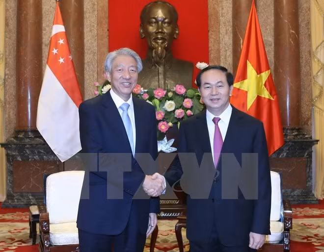Presidente de Vietnam recaba inversión de Singapur ảnh 1