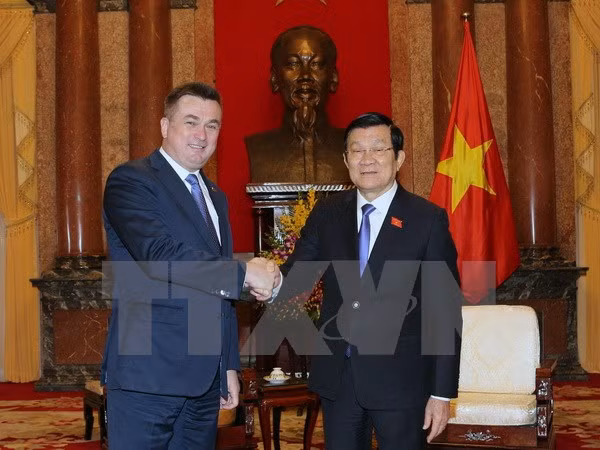 Presidente vietnamita pide aumentar cooperación con provincia rusa de Primorie ảnh 1