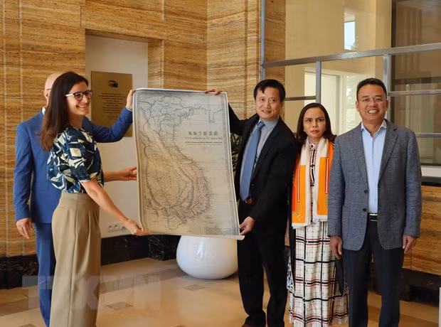 Vietnam entrega valioso mapa a Casa de Historia Europea en Bélgica ảnh 2