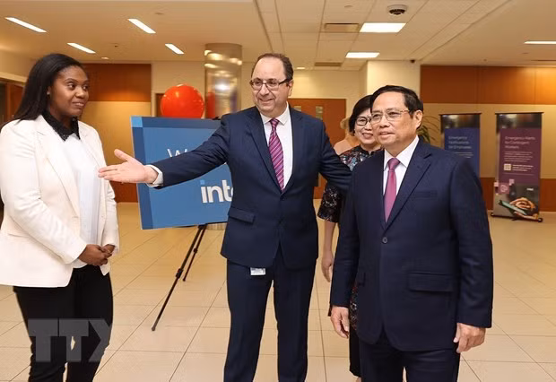 Premier vietnamita se reúne con ejecutivos de gigantes tecnológicos en Estados Unidos ảnh 2