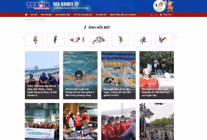 VNA lanza página de información sobre SEA Games 31 ảnh 2