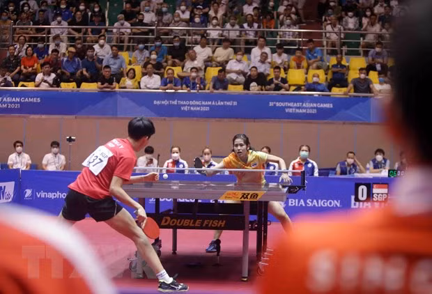SEA Games 31: Tailandia gana medallas de oro en tenis de mesa ảnh 1