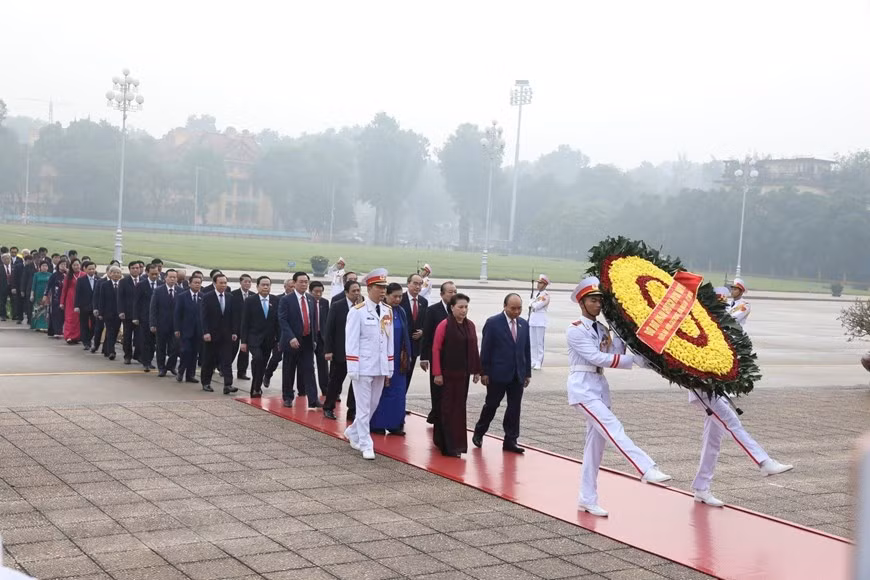 [Foto] Inauguran octavo período de sesiones de Asamblea Nacional de Vietnam ảnh 1